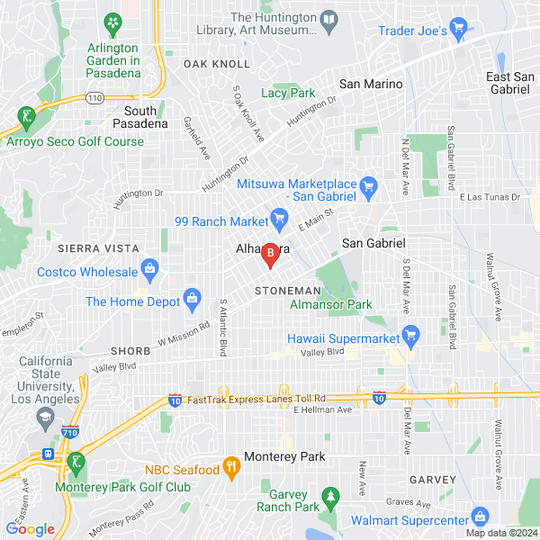 Abogado el Defensor Legal de Accidentes location map: 11 W Commonwealth Ave Ste 5, Alhambra, California